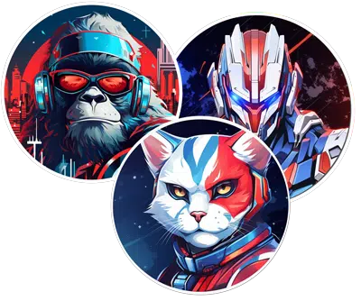 Reflective Stickers  | Space | Bundle (6. Stk.)