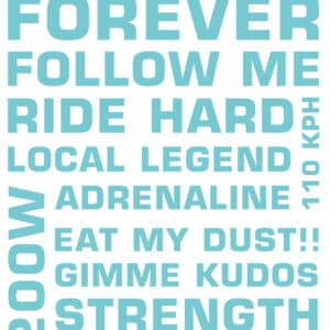 Folienplott B-Ware* | Cycling Quotes | Cycling Forever